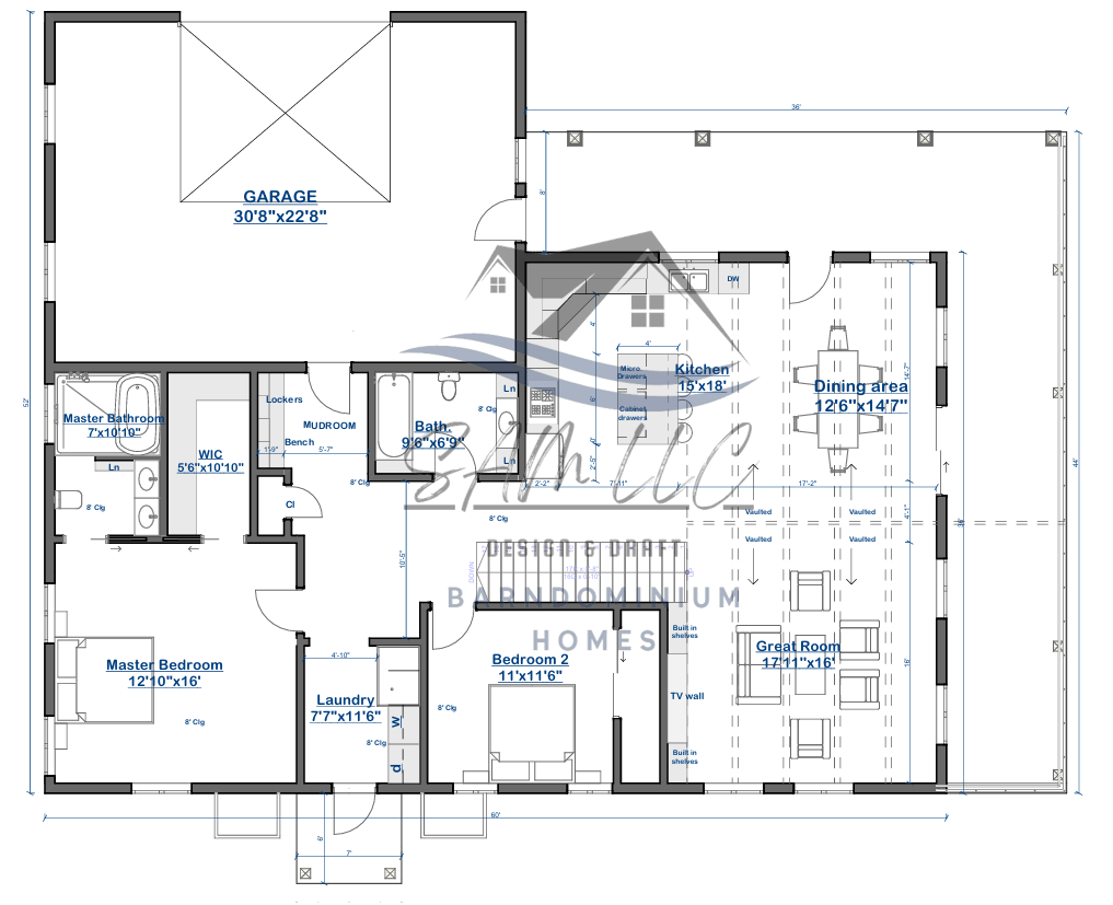 Custom Barndominium Plans & Design | SAM Drafters LLC
